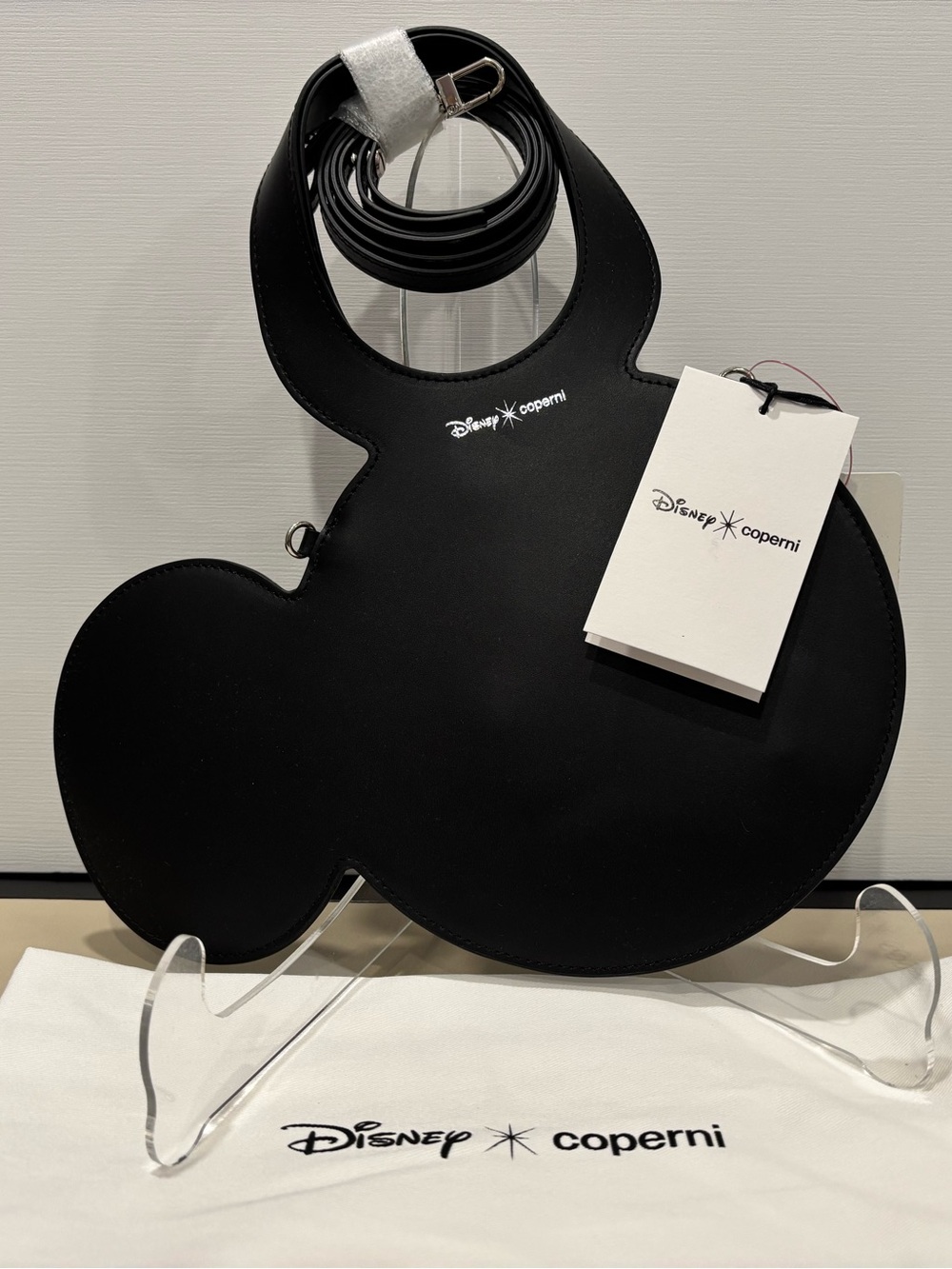 Disney x Coperni Mickey Ear Leather Handbag Cosplay Statement Crossbody